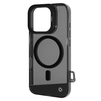 Чохол Kajsa Aluminium Shield with Magnetic Ring iPhone 16 Pro gun metal