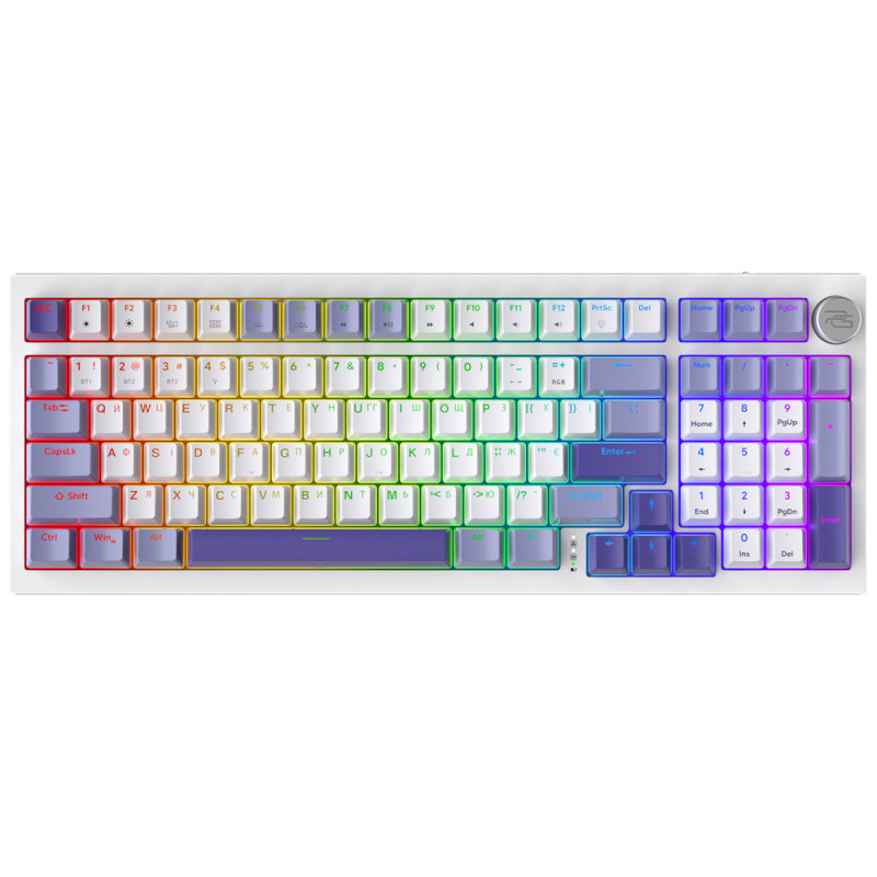 Бездротова клавіатура Proove Gaming Slicker (Ukraine Layout) white