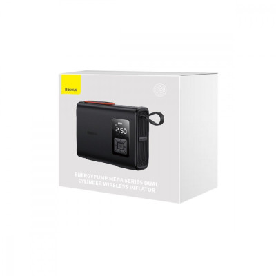 Автомобільний насос Baseus Mega EnergyPump Series Dual Cylinder Wireless black