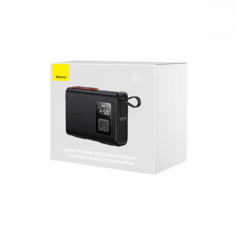 Автомобільний насос Baseus Mega EnergyPump Series Dual Cylinder Wireless black