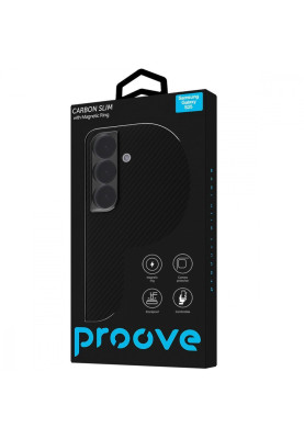 Чохол Proove Carbon Slim with Magnetic Ring Samsung Galaxy S25 black