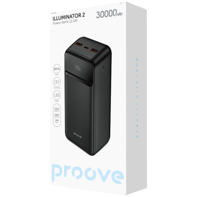 Портативна Батарея Proove Illuminator 2 22.5W 30000mAh black