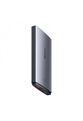 МЗП Baseus GaN5 Pro Ultra-Slim 65W (Type-C + USB) + Кабель Type-C to Type-C 100W (1м) gray