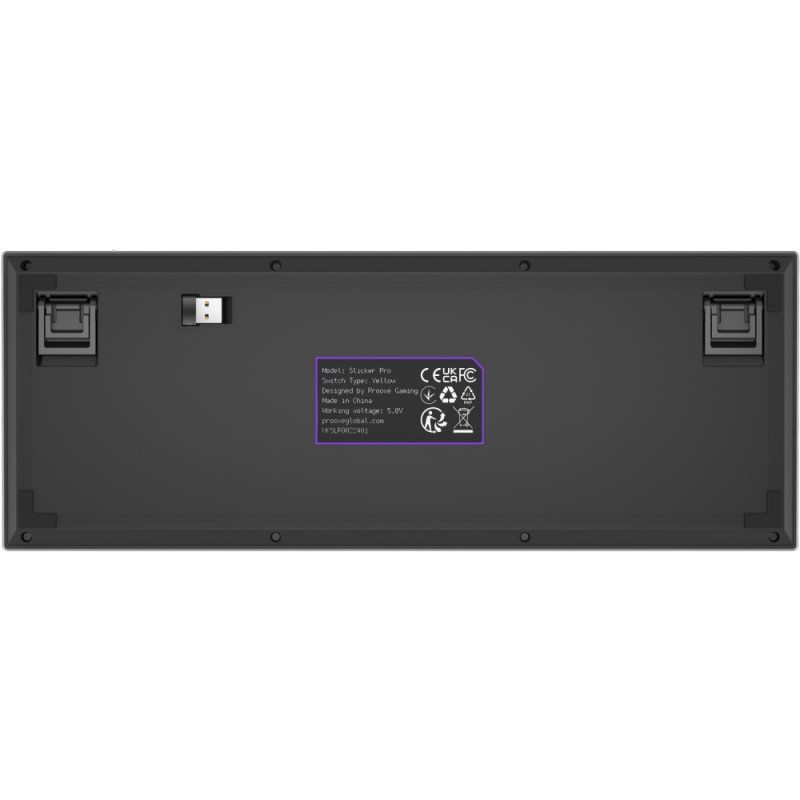 Бездротова клавіатура Proove Gaming Slicker Pro (Ukraine Layout) black