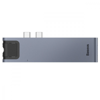 USB-Хаб Baseus Thunderbolt C 7-in-1 gray USB-Хаб Baseus Thunderbolt C 7-in-1 gray