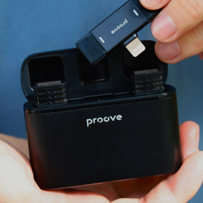 Бездротовий петличний мікрофон Proove Record Lightning black