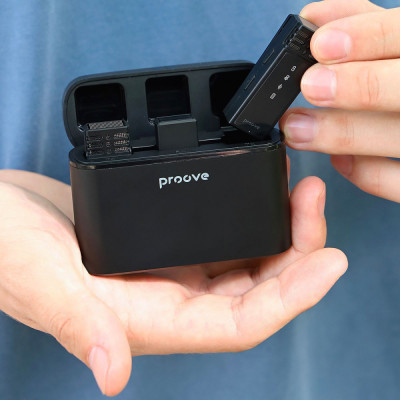 Бездротовий петличний мікрофон Proove Record Lightning black