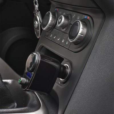 АЗП Baseus FM Launcher Locomotive 10W 2USB black