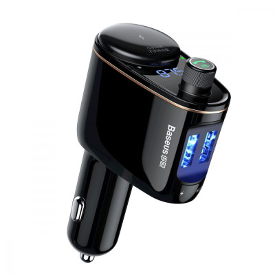 АЗП Baseus FM Launcher Locomotive 10W 2USB black