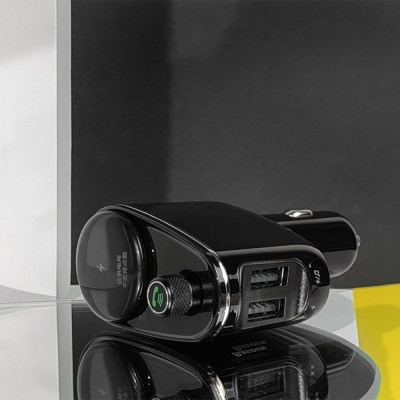 АЗП Baseus FM Launcher Locomotive 10W 2USB black