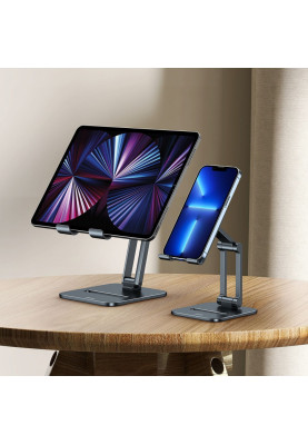 Підставка для планшету Baseus Desktop Biaxial Foldable Metal Stand grey