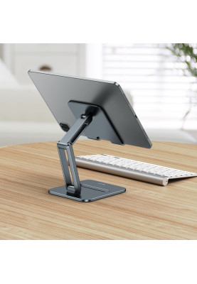Підставка для планшету Baseus Desktop Biaxial Foldable Metal Stand grey