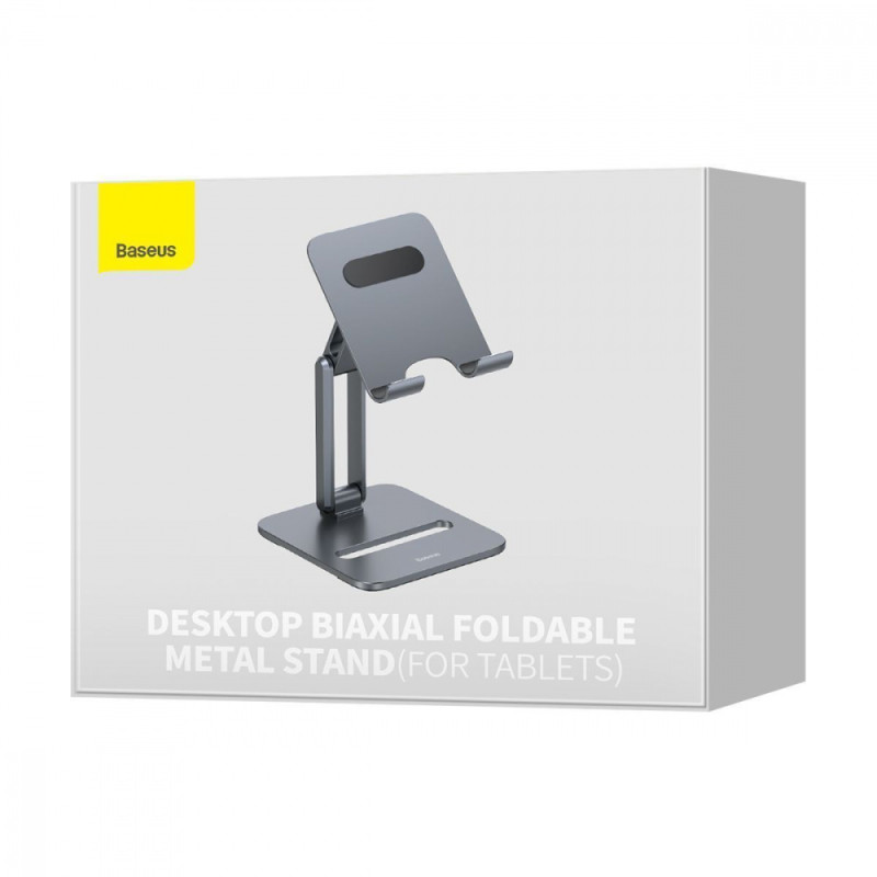 Підставка для планшету Baseus Desktop Biaxial Foldable Metal Stand grey