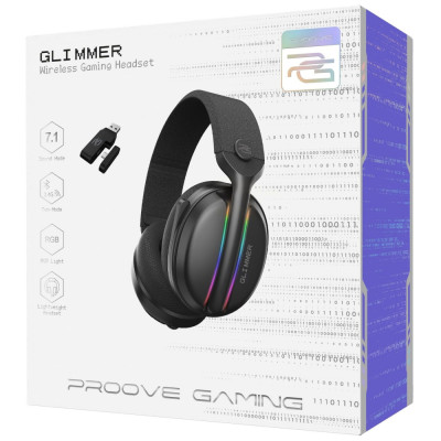 Бездротова ігрова гарнітура Proove Gaming Glimmer (APP) black