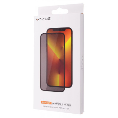Захисне скло WAVE Privacy iPhone 14 Pro/15/16 без упаковки black Захисне скло WAVE Privacy iPhone 14 Pro/15/16 без упаковки black