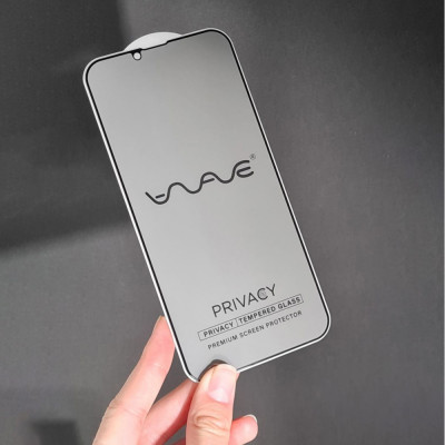 Захисне скло WAVE Privacy iPhone 14 Pro/15/16 без упаковки black Захисне скло WAVE Privacy iPhone 14 Pro/15/16 без упаковки black