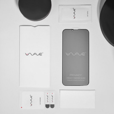 Захисне скло WAVE Privacy iPhone 14 Pro/15/16 без упаковки black Захисне скло WAVE Privacy iPhone 14 Pro/15/16 без упаковки black