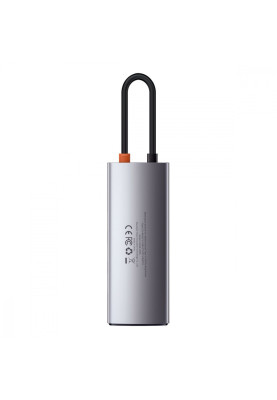 USB-Хаб Baseus Metal Gleam Series 5-in-1 Type-C gray