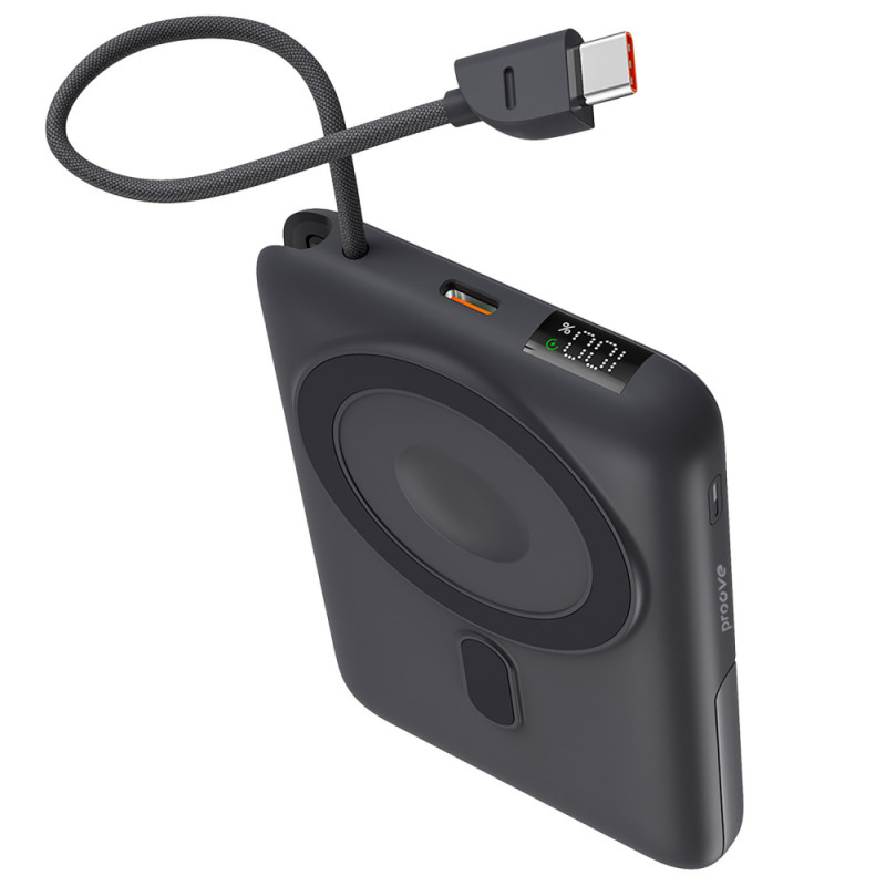 Портативна Батарея Proove Moon Rock 2 in 1 22.5W 10000mAh gray