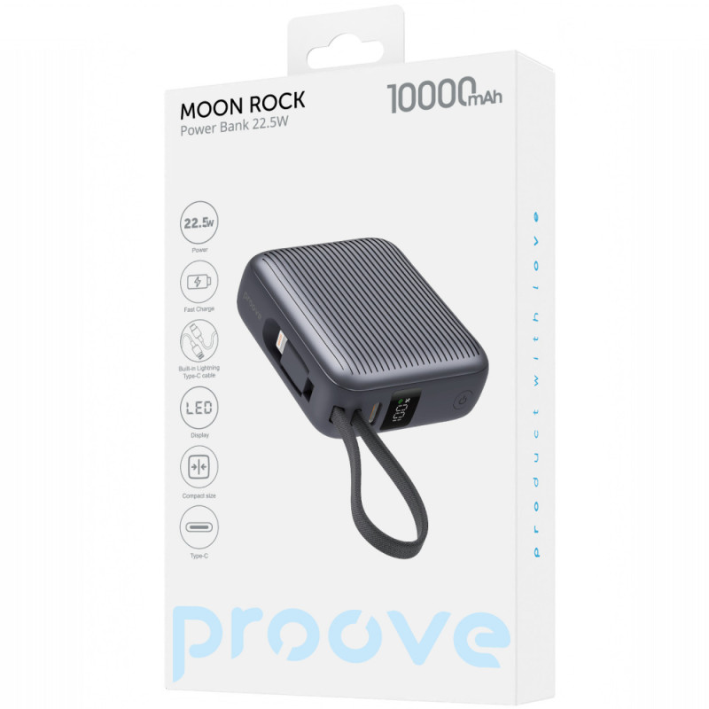 Портативна Батарея Proove Moon Rock 22.5W 10000mAh gray