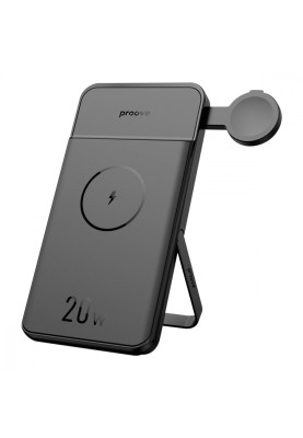 Портативна Батарея/Бездротовий ЗП Proove Power Stand 2 in 1 20W 10000mAh black