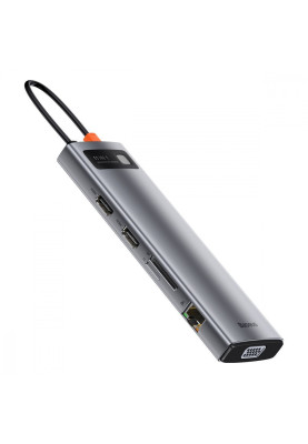 USB-Хаб Baseus Metal Gleam Series 11-in-1 Type-C gray