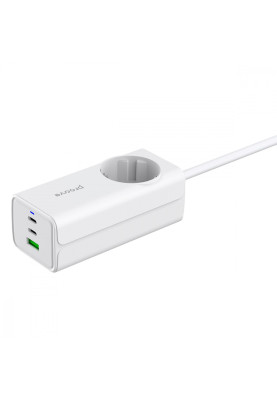 Мережевий фільтр Proove Power Strip PD-02 65W (2 Type-C + 1USB) white