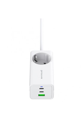 Мережевий фільтр Proove Power Strip PD-02 65W (2 Type-C + 1USB) white