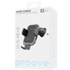 Автомобільний тримач з Бездротовим ЗП Proove Nitro Charge 15W matte black