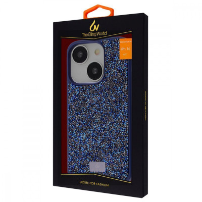 Чохол Bling World Rock Diamond (TPU) iPhone 16 black titanium Чохол Bling World Rock Diamond (TPU) iPhone 16 black titanium