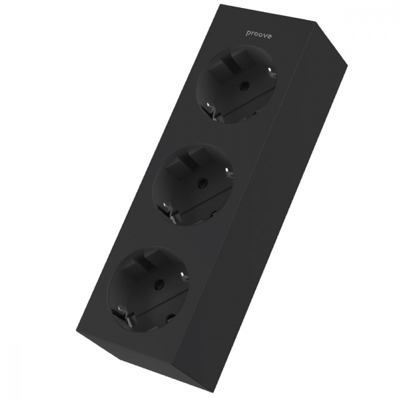 Мережевий фільтр Proove Magnet Strip (3xAC) 1.6m black