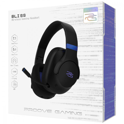 Бездротова ігрова гарнітура Proove Gaming Bliss (APP) black