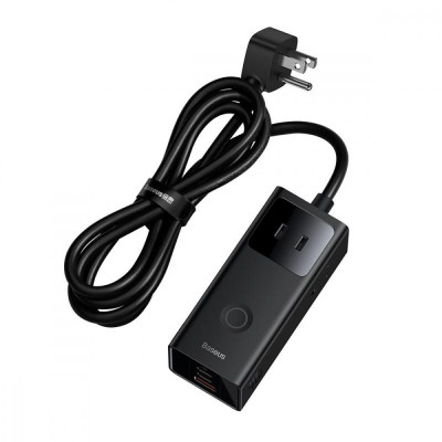 Мережевий фільтр Baseus PowerCombo Digital PowerStrip 3AC+1U+2C 40W (1.5m) black