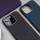 Чохол WAVE Premium Carbon Slim with Magnetic Ring iPhone 14 Pro deep purple