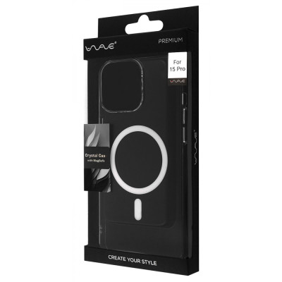 Чохол WAVE Premium Crystal Case with Magnetic Ring iPhone 15 Pro transparent Чохол WAVE Premium Crystal Case with Magnetic Ring iPhone 15 Pro transparent