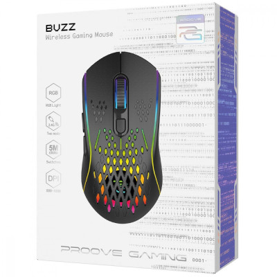 Бездротова ігрова миша Proove Gaming Buzz black