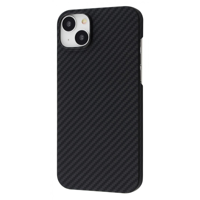 Чохол WAVE Premium Carbon Slim with Magnetic Ring iPhone 14 Plus/15 Plus black