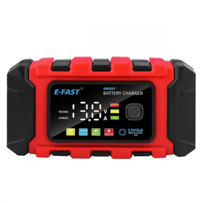 Зарядний пристрій E-Fast TK360 12V/6A CS red
