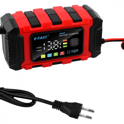 Зарядний пристрій E-Fast TK360 12V/6A CS red