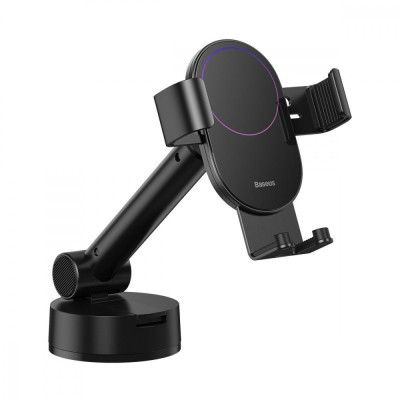 Автомобільний тримач Baseus Simplism Gravity Car Mount With Suction Base black