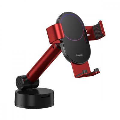 Автомобільний тримач Baseus Simplism Gravity Car Mount With Suction Base red
