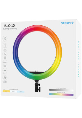 Кільцева світлодіодна RGB лампа Proove Halo (10inch) white