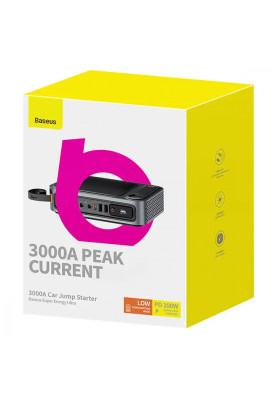 Пусковий Пристрій Baseus Super Energy Ultra Jump Starter 3000A black