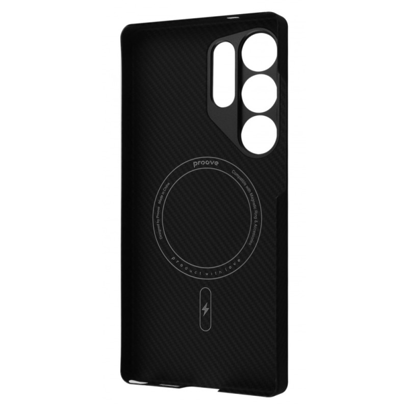 Чохол Proove Carbon Slim with Magnetic Ring Samsung Galaxy S25 Ultra black