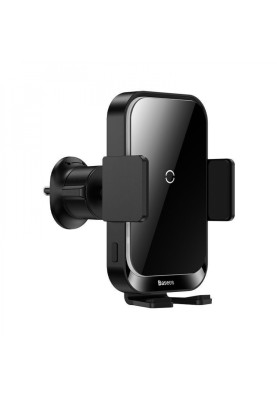 Автомобільний тримач з Бездротовим ЗП Baseus Halo Electric 15W black