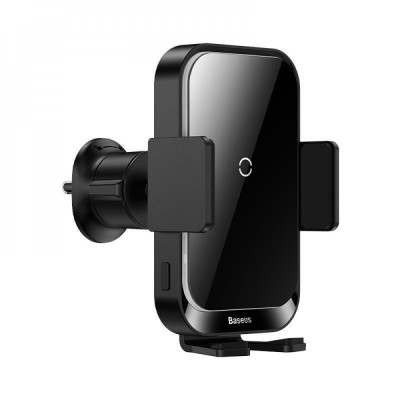Автомобільний тримач з Бездротовим ЗП Baseus Halo Electric 15W black