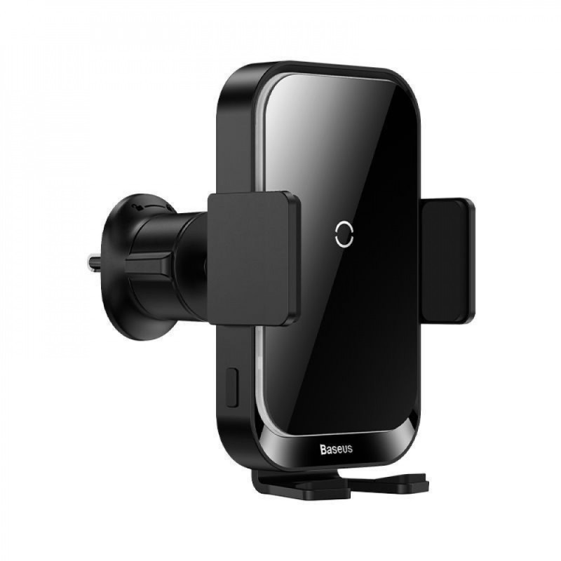 Автомобільний тримач з Бездротовим ЗП Baseus Halo Electric 15W black