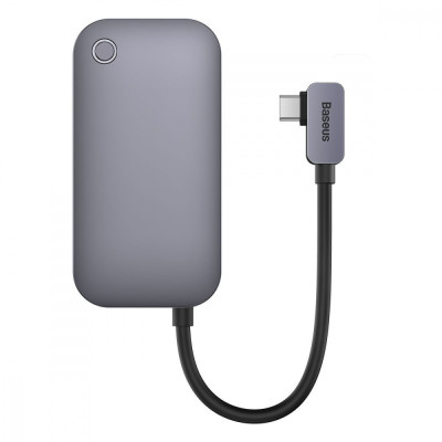 Type-C-Хаб Baseus PadJoy 4-Port Adapter dark gray