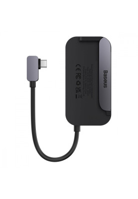 Type-C-Хаб Baseus PadJoy 4-Port Adapter dark gray