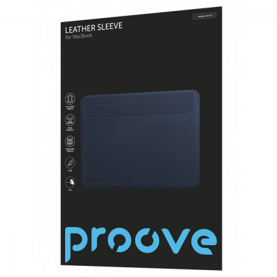Чохол Proove Leather Sleeve MacBook 13,6"/14,2" black